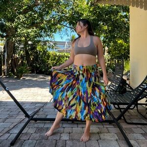 Premise Multicolor Abstract Skirt